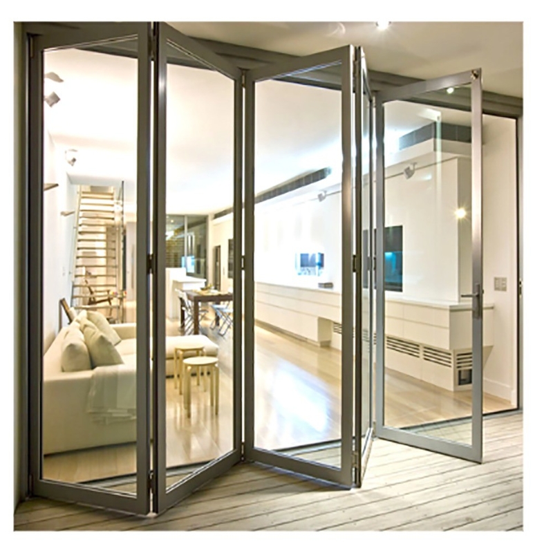 Porta a doppia piega ISO14001 Progetto personalizzato con colore opzionale e larghezza di 70 mm