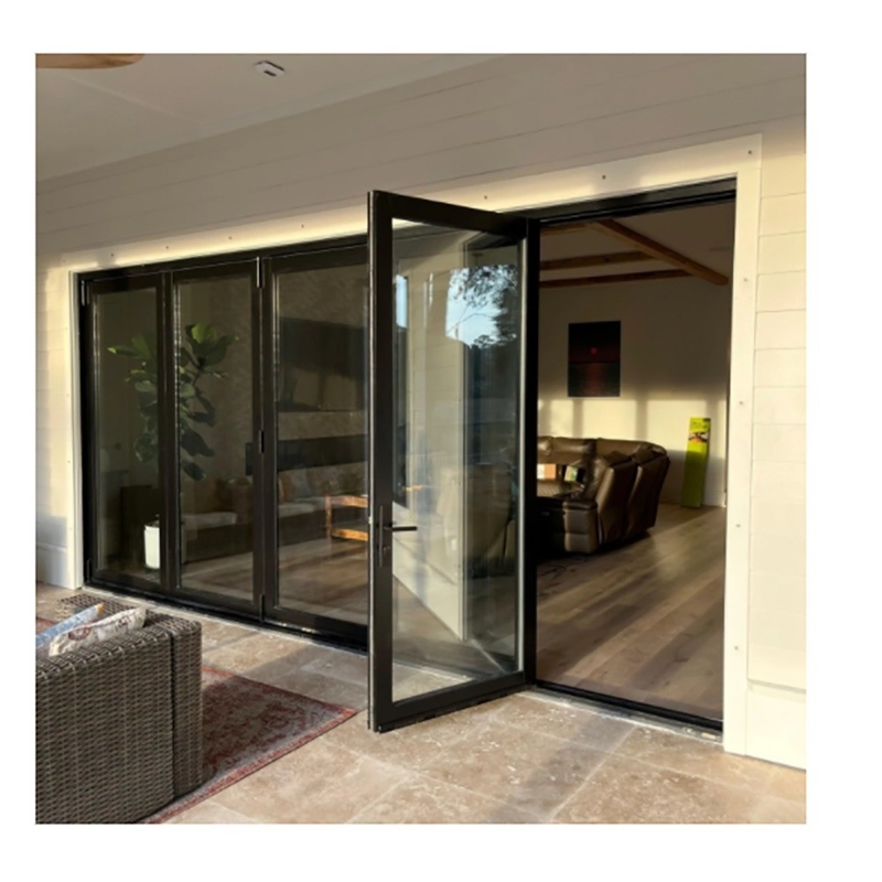 Porte a cassa a spazzola termica con telaio oscillante largo e doppio vetro