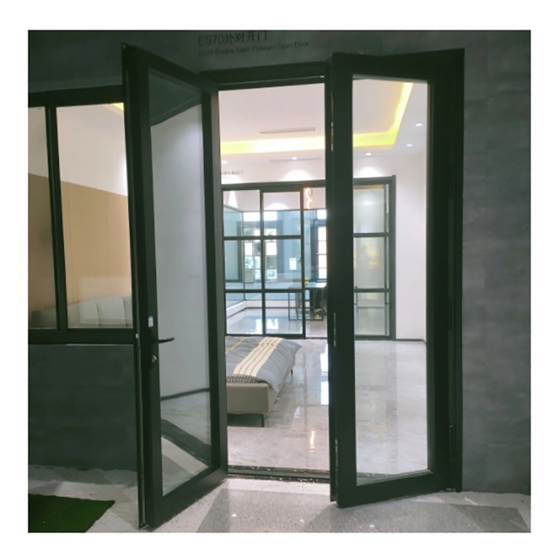 Porte a cassa a spazzola termica con telaio oscillante largo e doppio vetro