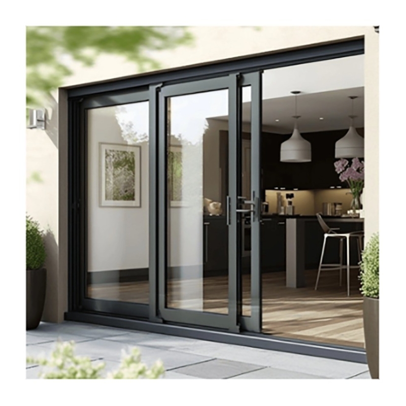 Soluzione per la decorazione della facciata Porta scorrevole in alluminio da 70 mm per servizio Appartamento Townhouse