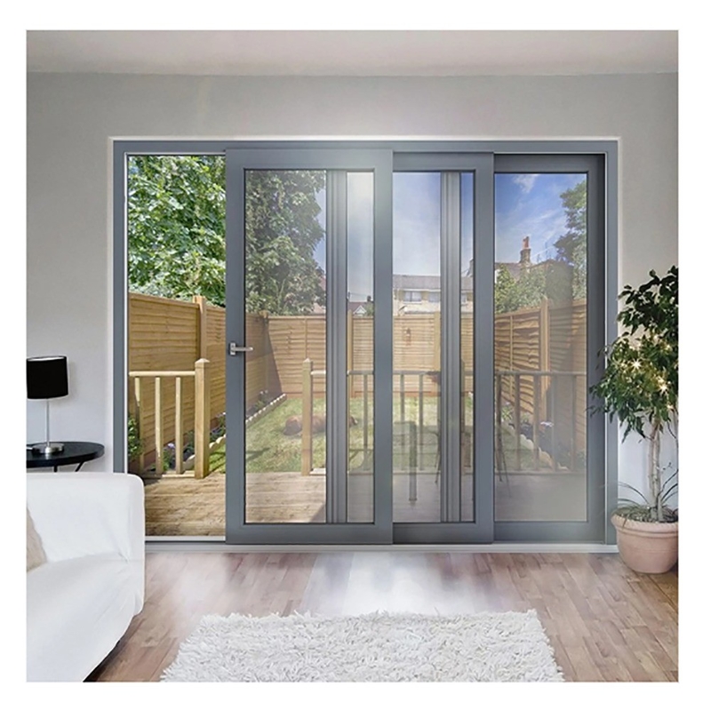 Soluzione per la decorazione della facciata Porta scorrevole in alluminio da 70 mm per servizio Appartamento Townhouse
