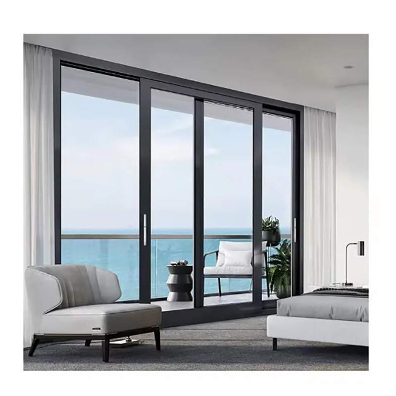 Soluzione per la decorazione della facciata Porta scorrevole in alluminio da 70 mm per servizio Appartamento Townhouse