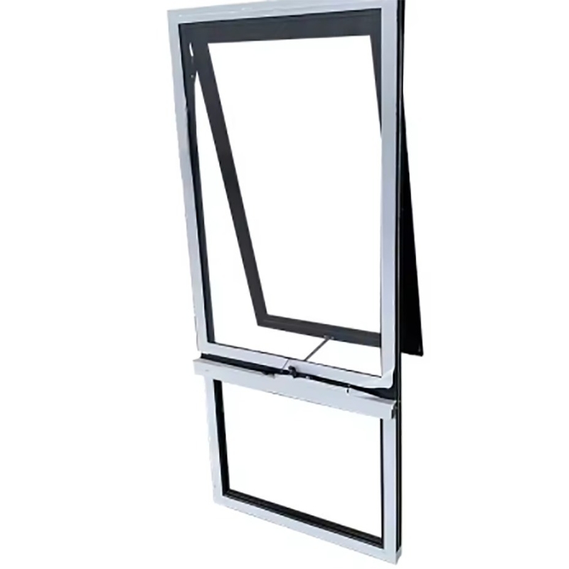 8-Way Seal SKATE Finestre di avvolgimento in lega di alluminio grigio e bianco per edifici finali