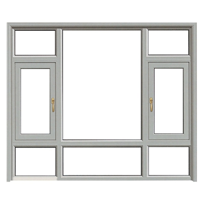 Dimensioni personalizzate Fresco termico in alluminio Casamento vetro Finestre per la soluzione di tenda appesa