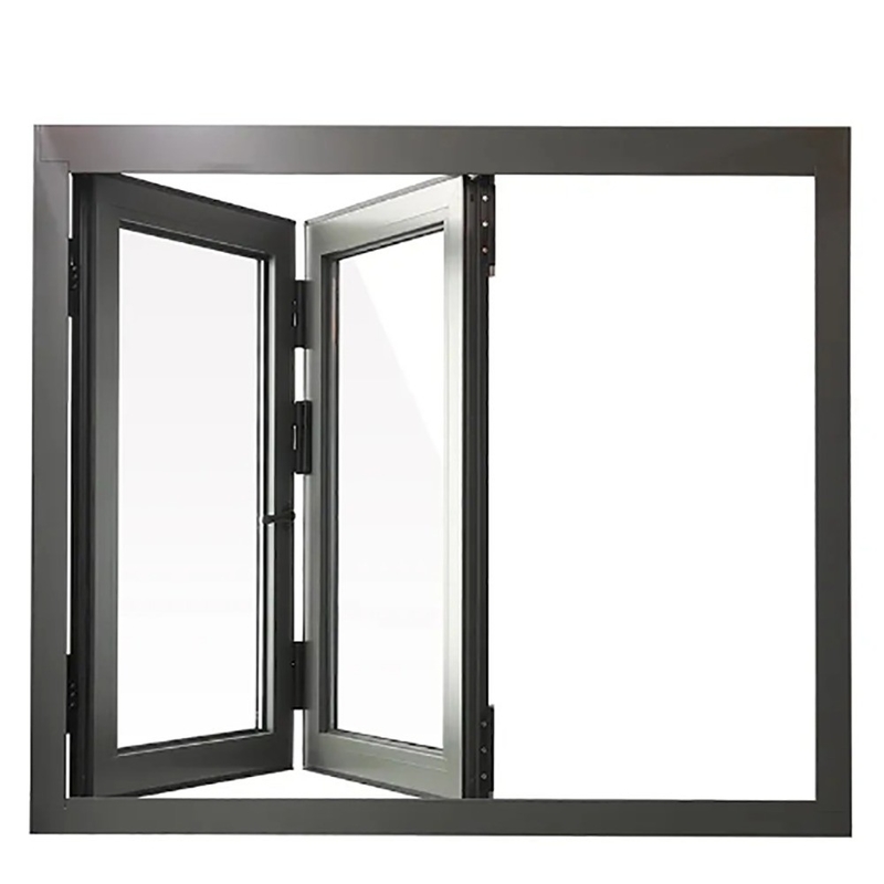 Leggio di alluminio finestre a doppia piega insonorizzate e resistenti alla pressione del vento per i distributori