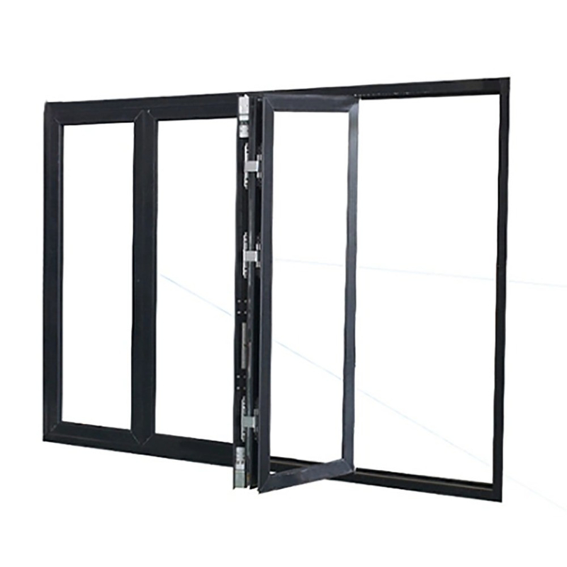 Tela di luccio in alluminio a doppia temperatura Bi Fold Window per abitazione laboratorio bagno