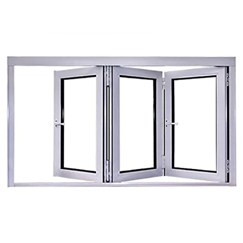 Tela di luccio in alluminio a doppia temperatura Bi Fold Window per abitazione laboratorio bagno