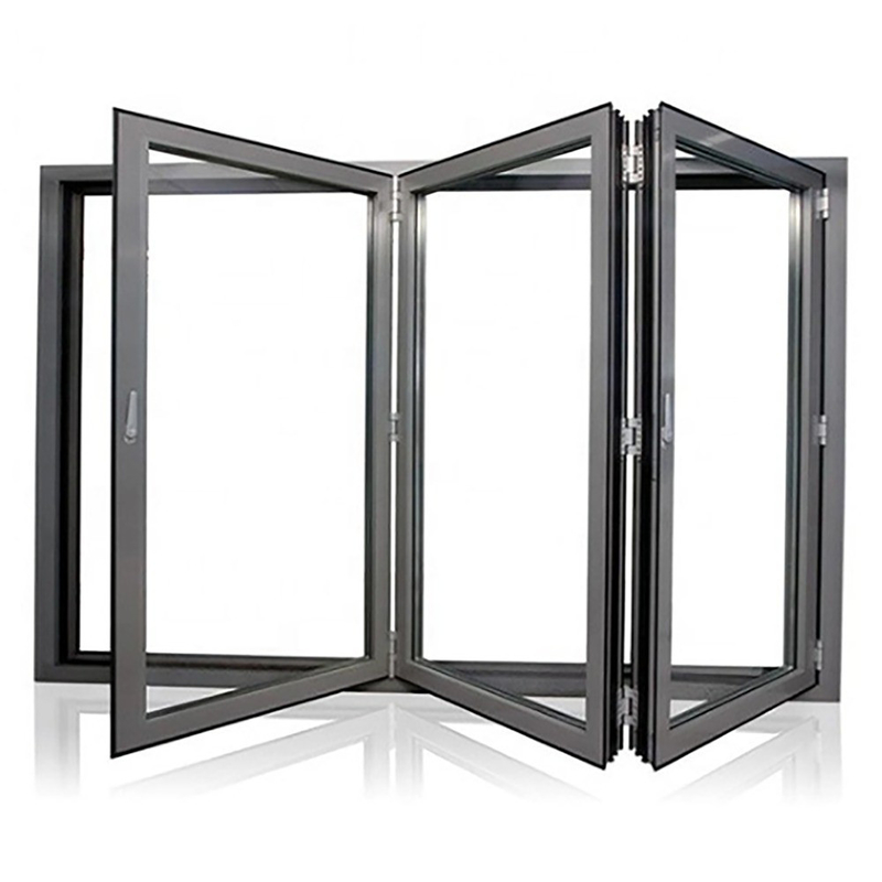 Tela di luccio in alluminio a doppia temperatura Bi Fold Window per abitazione laboratorio bagno