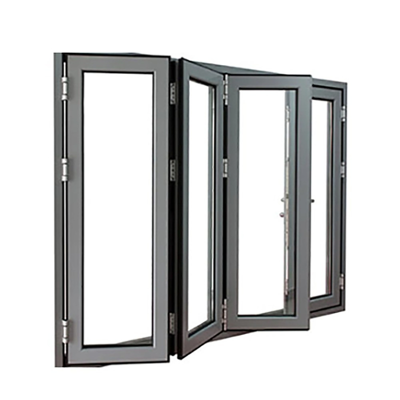 Tela di luccio in alluminio a doppia temperatura Bi Fold Window per abitazione laboratorio bagno