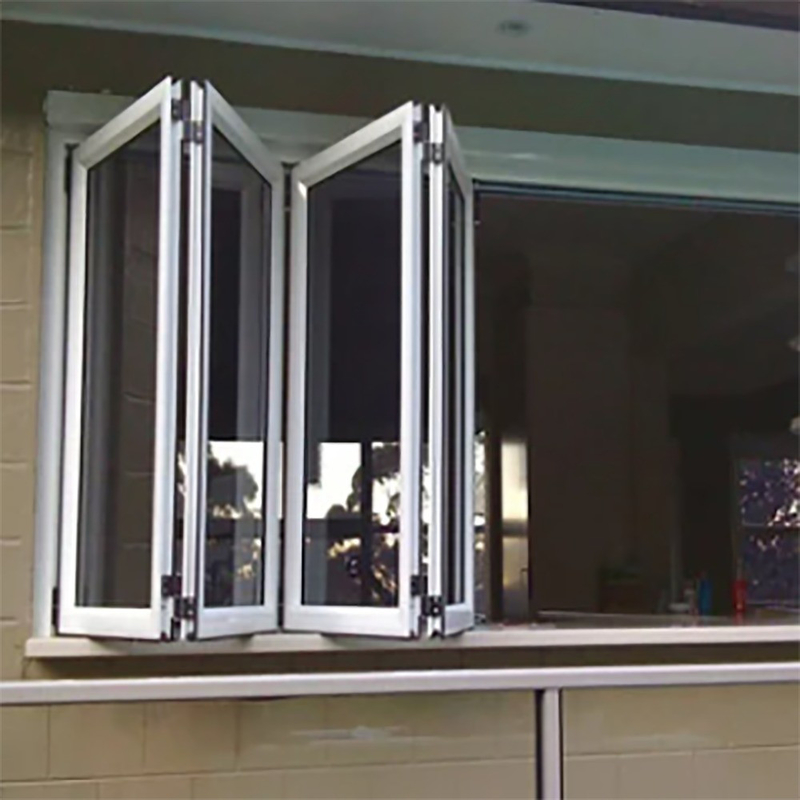 Fenestre pieghevoli di tipo tenda di lamina di alluminio con coefficiente di isolamento termico ≤ 2.1