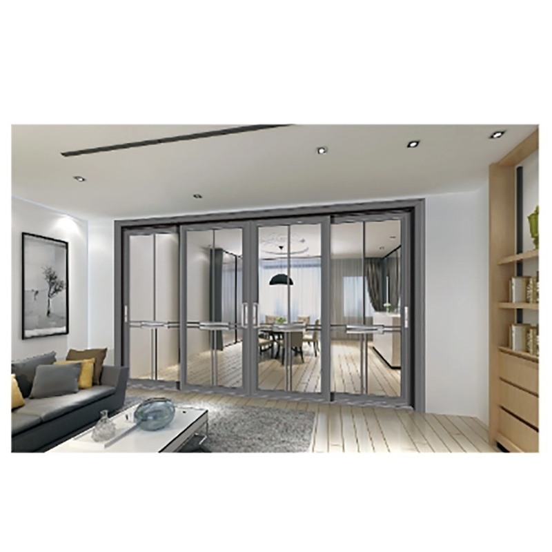 Porte scorrevoli in alluminio di design moderno SKATE con isolamento acustico da 35 dB per abitazioni