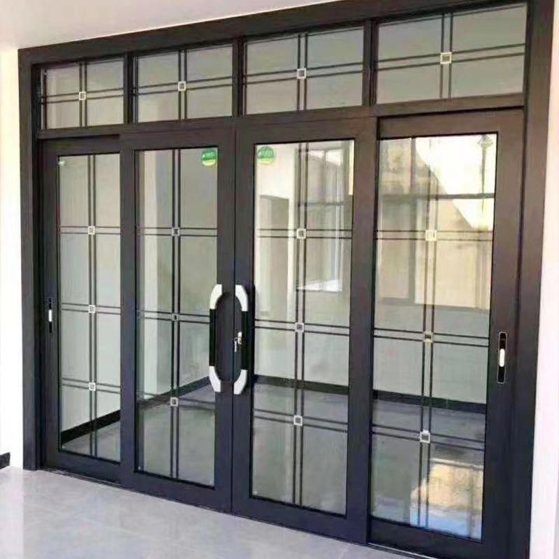 Porte scorrevoli di sollevamento in alluminio con vetro temperato per spazi esterni