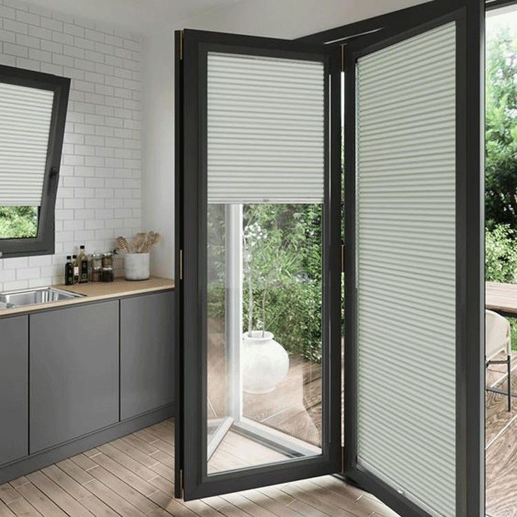 Villa impermeabile Bifold Esterno di alluminio Bifold porte con livello 9 resistenza alla pressione del vento