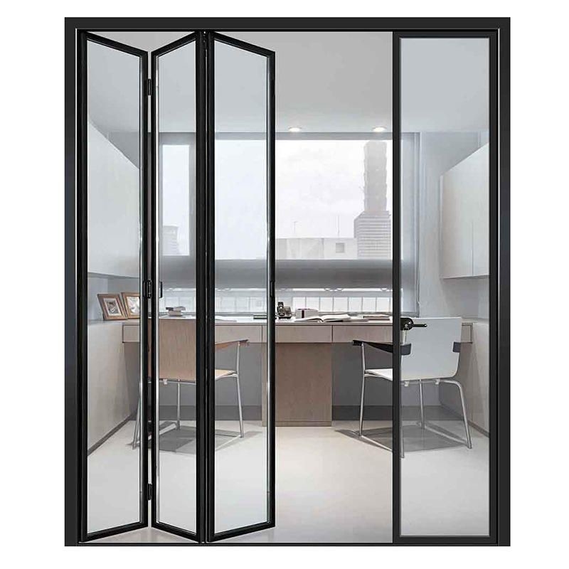 Villa impermeabile Bifold Esterno di alluminio Bifold porte con livello 9 resistenza alla pressione del vento