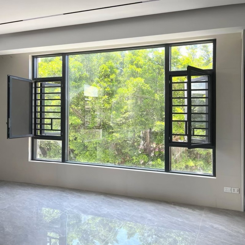 Fermore resistente alle intemperie in alluminio con cassetto di rottura termica ad alta efficienza energetica per uso residenziale e commerciale