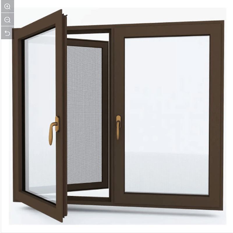 Fermore resistente alle intemperie in alluminio con cassetto di rottura termica ad alta efficienza energetica per uso residenziale e commerciale