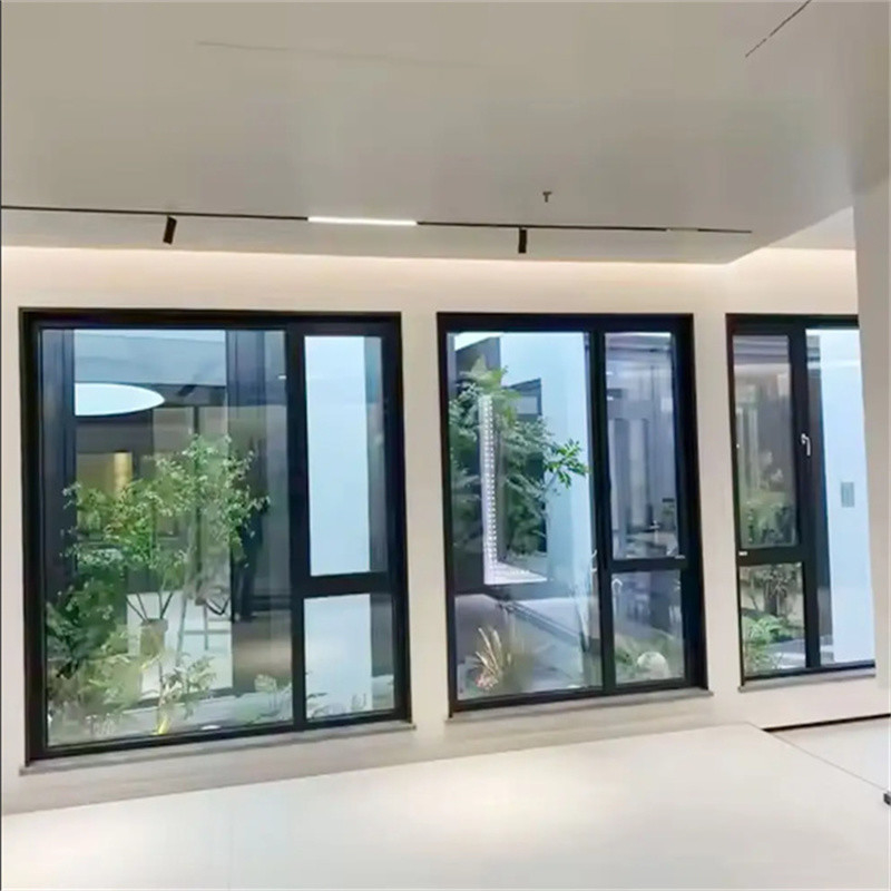 Fermore resistente alle intemperie in alluminio con cassetto di rottura termica ad alta efficienza energetica per uso residenziale e commerciale
