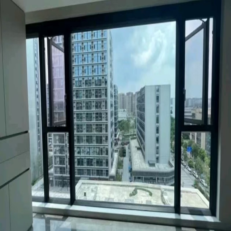 Vetro in lega di alluminio Finestre di casa di villa Progetto di vetro in alluminio con tenuta d'aria superiore
