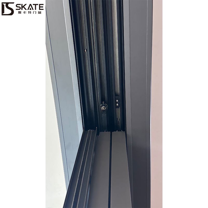 Porta scorrevole per patio in alluminio con taglio termico Premium USA Standard con sistema di chiusura sicuro