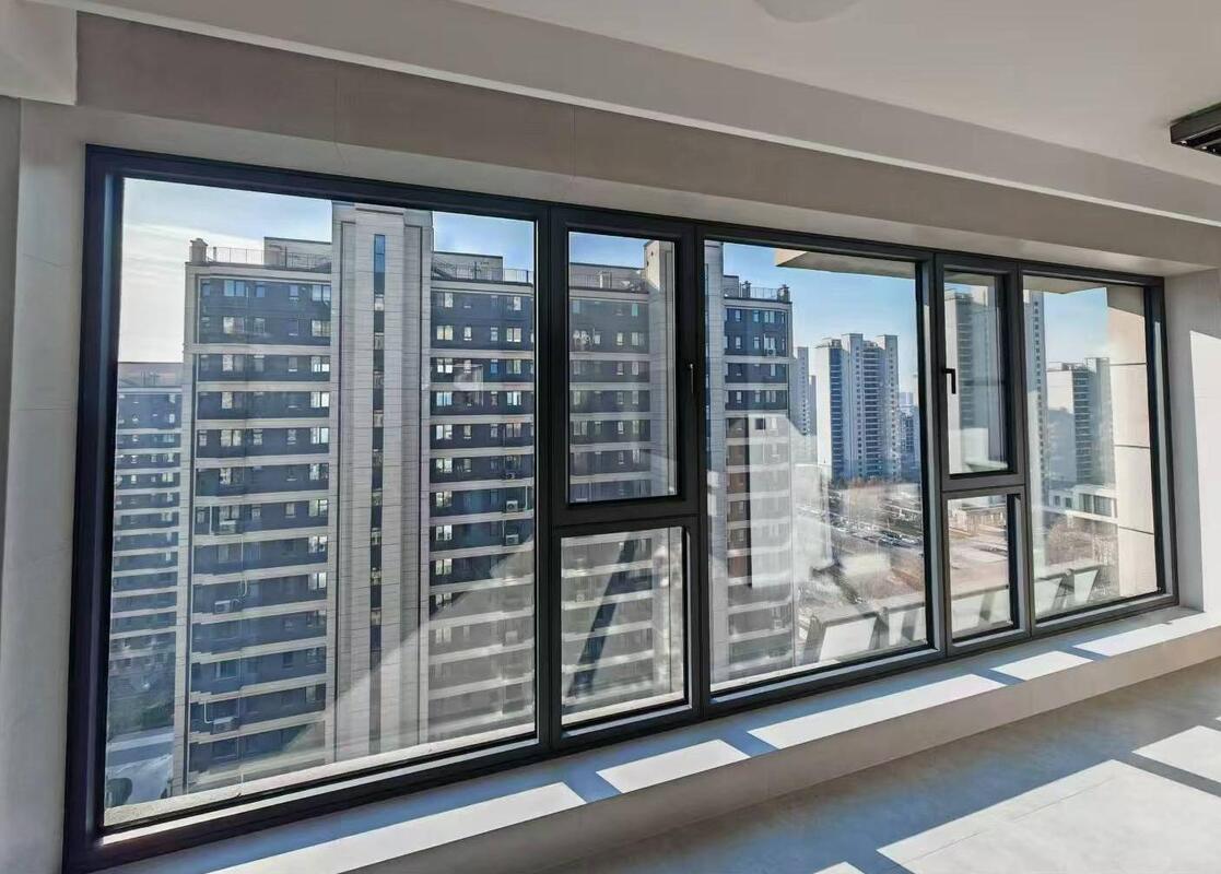 Finestra in alluminio con casamento a bassa manutenzione con garanzia di 5 anni e disegno di rottura termica a 0,26 U-factor