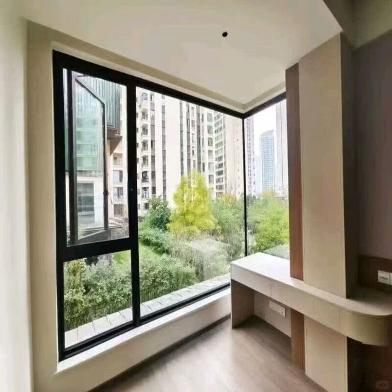 Casamento in lega di alluminio resistente alla corrosione finestra impermeabile Hardware durevole insonorizzante Disegno moderno per uso in bagno camera da letto