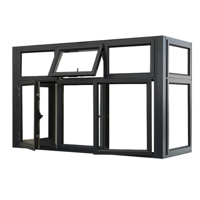 Dimensioni personalizzate Fresco termico in alluminio Casamento vetro Finestre per la soluzione di tenda appesa