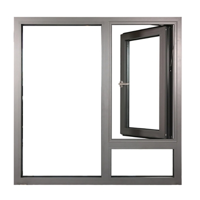 Folding Screen Windproof Aluminum Double Glazed Flush Casement Finestre