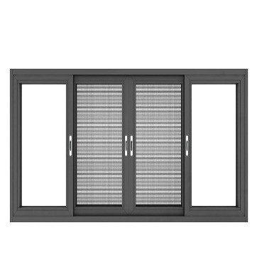 Ventilatore per finestre in alluminio a cassa termico per progetti residenziali