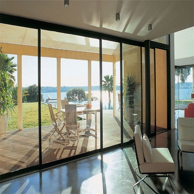Porta scorrevole in lega di alluminio personalizzabile con isolamento termico da 1.1W/ ((m2·K)