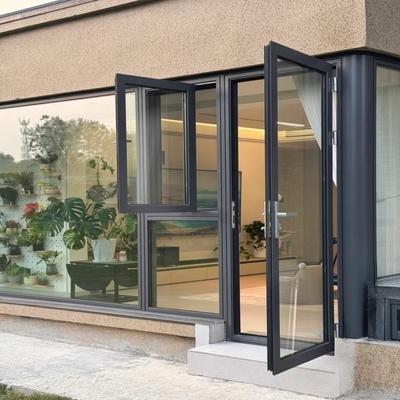 Porte di alluminio in lega di alluminio vendute in fabbrica con isolamento termico